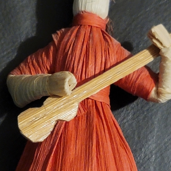 CORN HUSK Vintage handmade corn husk group family 5. hand crafted - Picture 12 of 15